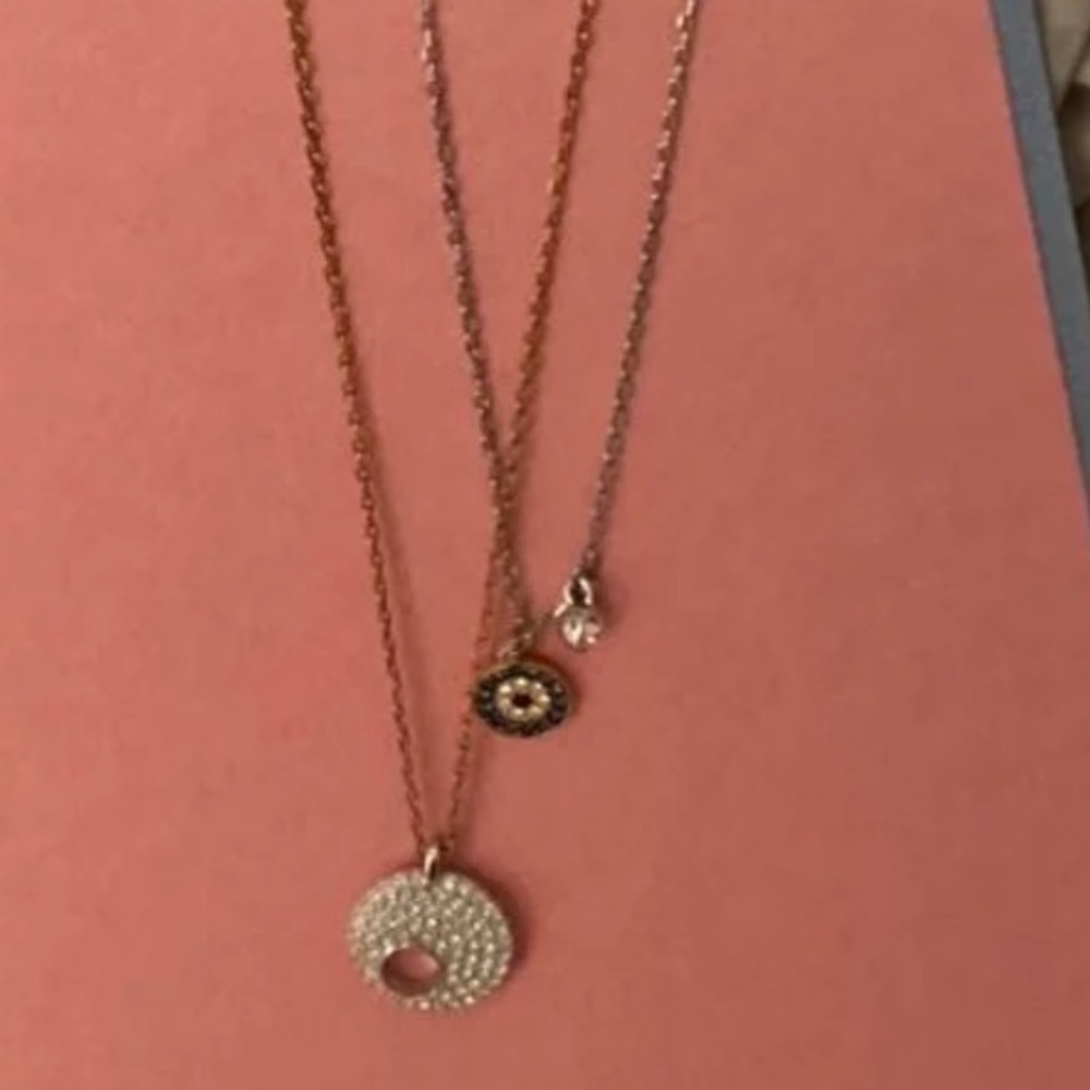 Swarovski double necklace